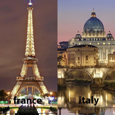 تور فرانسه و ایتالیا 8 روز
